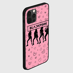 Чехол для iPhone 12 Pro Max Blackpink силуэт, цвет: 3D-черный — фото 2