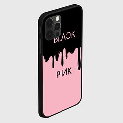 Чехол для iPhone 12 Pro Max Blackpink - краски, цвет: 3D-черный — фото 2
