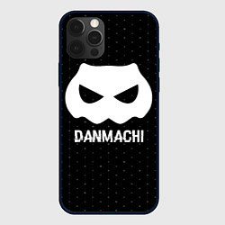 Чехол для iPhone 12 Pro Max DanMachi glitch на темном фоне, цвет: 3D-черный