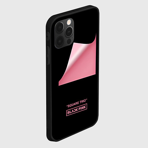 Чехол iPhone 12 Pro Max Blackpink Square two / 3D-Черный – фото 2