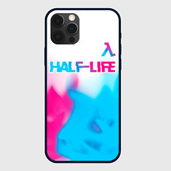 Чехол iPhone 12 Pro Max Half-Life neon gradient style: символ сверху