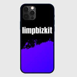Чехол для iPhone 12 Pro Max Limp Bizkit purple grunge, цвет: 3D-черный
