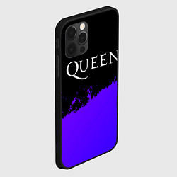 Чехол для iPhone 12 Pro Max Queen purple grunge, цвет: 3D-черный — фото 2