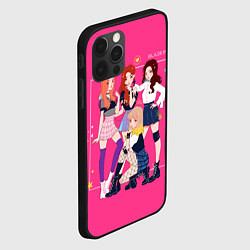 Чехол для iPhone 12 Pro Max Blackpink anime poster, цвет: 3D-черный — фото 2