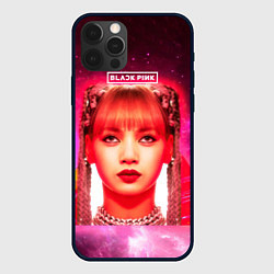 Чехол для iPhone 12 Pro Max Lisa Blackpink space, цвет: 3D-черный