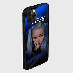 Чехол для iPhone 12 Pro Max Rose Blackpink kpop, цвет: 3D-черный — фото 2