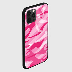 Чехол для iPhone 12 Pro Max Камуфляж в розовом, цвет: 3D-черный — фото 2