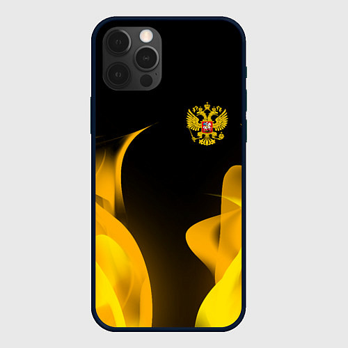 Чехол iPhone 12 Pro Max Russian style fire / 3D-Черный – фото 1