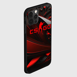 Чехол для iPhone 12 Pro Max CS GO red and black, цвет: 3D-черный — фото 2