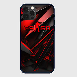 Чехол для iPhone 12 Pro Max CS GO black red, цвет: 3D-черный