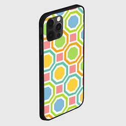 Чехол для iPhone 12 Pro Max Color geometria, цвет: 3D-черный — фото 2