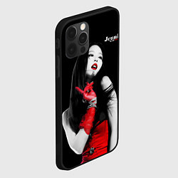 Чехол для iPhone 12 Pro Max Blackpink Jennie Red dress, цвет: 3D-черный — фото 2
