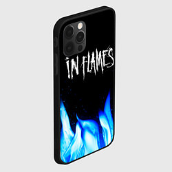 Чехол для iPhone 12 Pro Max In Flames blue fire, цвет: 3D-черный — фото 2