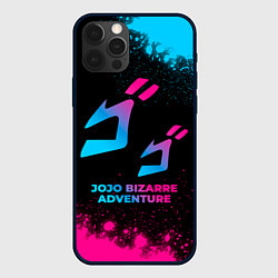 Чехол для iPhone 12 Pro Max JoJo Bizarre Adventure - neon gradient, цвет: 3D-черный