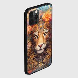 Чехол для iPhone 12 Pro Max Леопард в тропиках, цвет: 3D-черный — фото 2