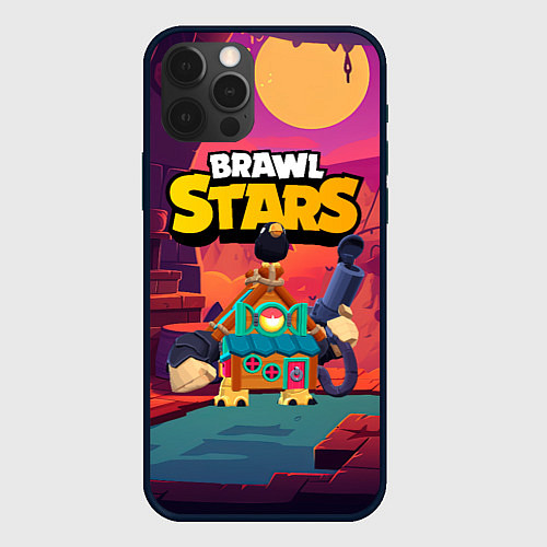 Чехол iPhone 12 Pro Max Brawlstars 8bit ghost / 3D-Черный – фото 1