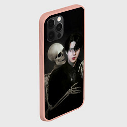 Чехол для iPhone 12 Pro Max Сехун со скелетом, цвет: 3D-светло-розовый — фото 2