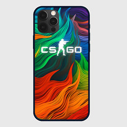 Чехол для iPhone 12 Pro Max Cs Go Logo Color, цвет: 3D-черный