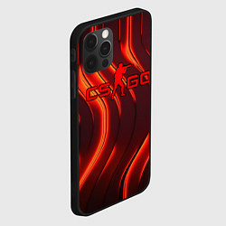 Чехол для iPhone 12 Pro Max CS GO red neon, цвет: 3D-черный — фото 2