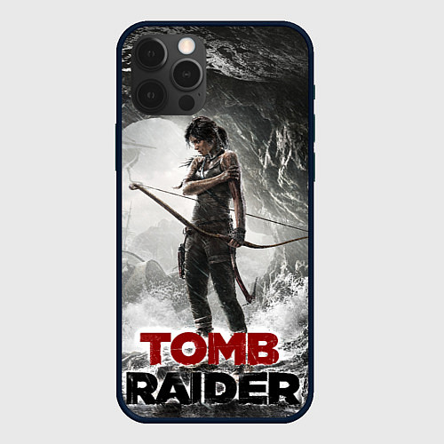 Чехол iPhone 12 Pro Max Rise of the tomb rider / 3D-Черный – фото 1