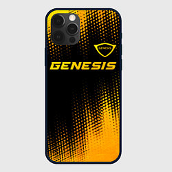 Чехол iPhone 12 Pro Max Genesis - gold gradient: символ сверху