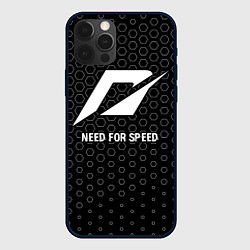 Чехол для iPhone 12 Pro Max Need for Speed glitch на темном фоне, цвет: 3D-черный