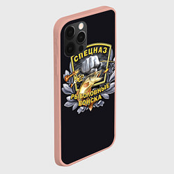 Чехол для iPhone 12 Pro Max Рыболовные Войска - Спецназ, цвет: 3D-светло-розовый — фото 2