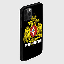 Чехол для iPhone 12 Pro Max МЧС России - герб, цвет: 3D-черный — фото 2