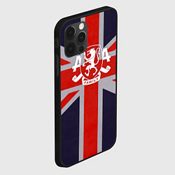 Чехол для iPhone 12 Pro Max Asking Alexandria британский флаг, цвет: 3D-черный — фото 2