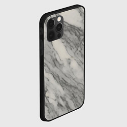 Чехол для iPhone 12 Pro Max Текстура мрамора, цвет: 3D-черный — фото 2