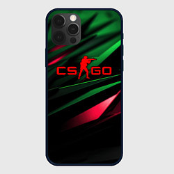 Чехол для iPhone 12 Pro Max CS GO green red, цвет: 3D-черный