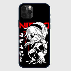 Чехол для iPhone 12 Pro Max Nier automata - черный и красный, цвет: 3D-черный