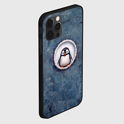 Чехол для iPhone 12 Pro Max Маленький забавный пингвинчик, цвет: 3D-черный — фото 2