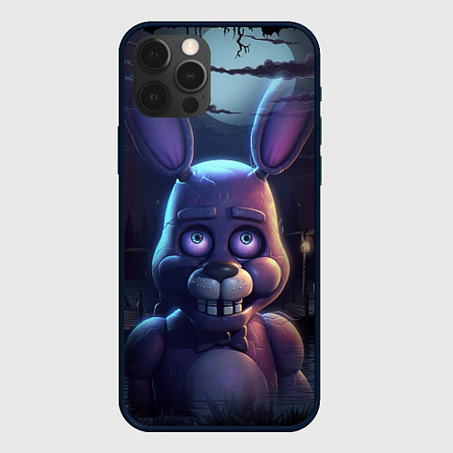 Чехол iPhone 12 Pro Max Bonnie FNAF / 3D-Черный – фото 1