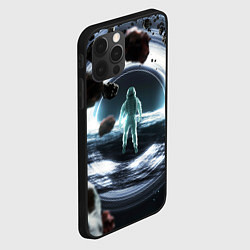 Чехол для iPhone 12 Pro Max Black hole astronaut, цвет: 3D-черный — фото 2