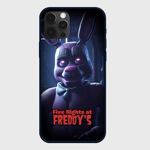 Чехол iPhone 12 Pro Max Five Nights at Freddys Bonnie / 3D-Черный – фото 1