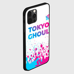 Чехол для iPhone 12 Pro Max Tokyo Ghoul neon gradient style: символ сверху, цвет: 3D-черный — фото 2