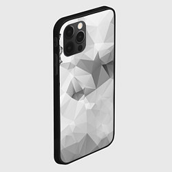 Чехол для iPhone 12 Pro Max Тату розы на геометрическом фоне кристаллов, цвет: 3D-черный — фото 2