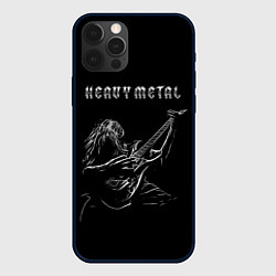 Чехол для iPhone 12 Pro Max Heavy metal metalhead, цвет: 3D-черный