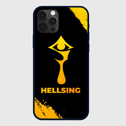 Чехол для iPhone 12 Pro Max Hellsing - gold gradient, цвет: 3D-черный