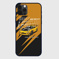 Чехол для iPhone 12 Pro Max Любителям гонок, цвет: 3D-черный