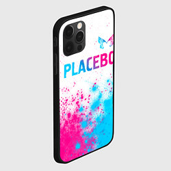 Чехол для iPhone 12 Pro Max Placebo neon gradient style: символ сверху, цвет: 3D-черный — фото 2