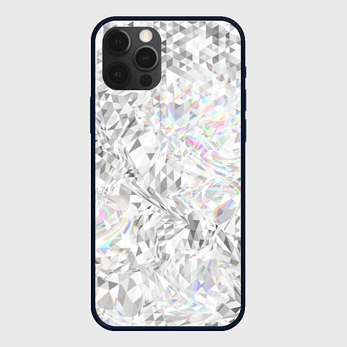 Чехол iPhone 12 Pro Max Бриллиант в воде / 3D-Черный – фото 1