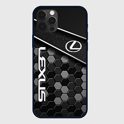 Чехол для iPhone 12 Pro Max Lexus - Строгий технологичный, цвет: 3D-черный