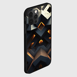 Чехол для iPhone 12 Pro Max Объемные конструкция, цвет: 3D-черный — фото 2