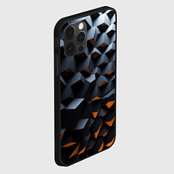 Чехол для iPhone 12 Pro Max Объемные углы, цвет: 3D-черный — фото 2