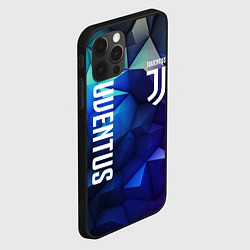 Чехол для iPhone 12 Pro Max Juventus logo blue, цвет: 3D-черный — фото 2