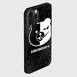 Чехол для iPhone 12 Pro Max Danganronpa glitch на темном фоне, цвет: 3D-черный — фото 2