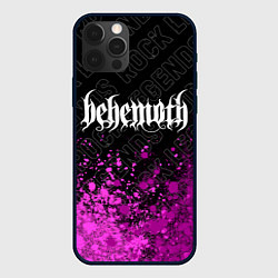 Чехол для iPhone 12 Pro Max Behemoth rock legends: символ сверху, цвет: 3D-черный