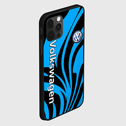 Чехол для iPhone 12 Pro Max Фольцваген - спокойный синий, цвет: 3D-черный — фото 2